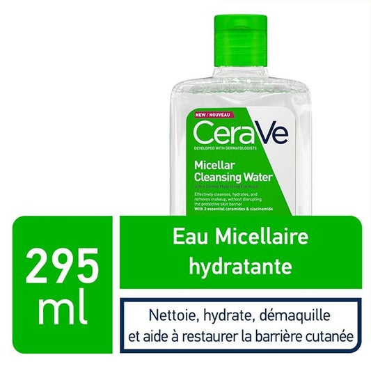 cerave eau micellaire demaquillante hydratante peau normale a seche 295ml