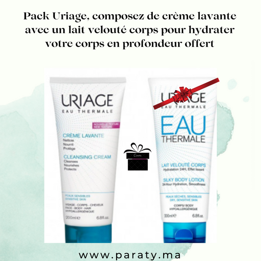 Pack Uriage – Crème Lavante – 200 ml + Lait velouté corps offert