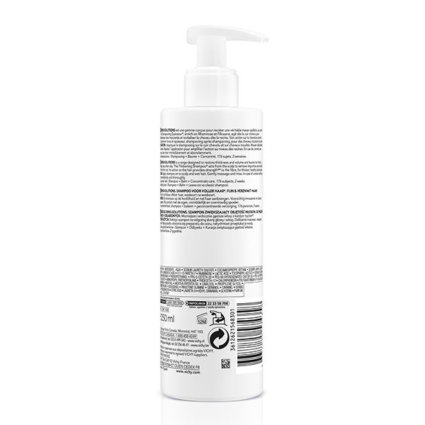 vichy dercos densi-solutions shampoing anti-chute epaisseur et resistance 250ml